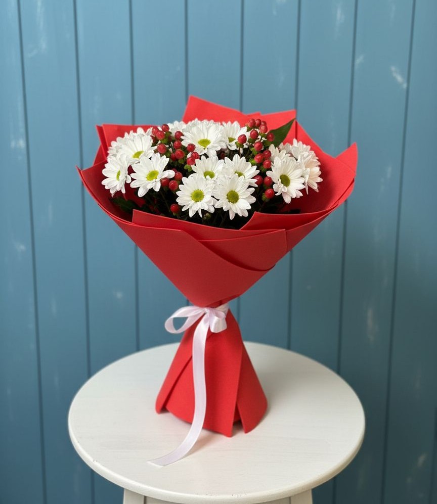 Букет цветов из: Хризантемы в Новохаритоново