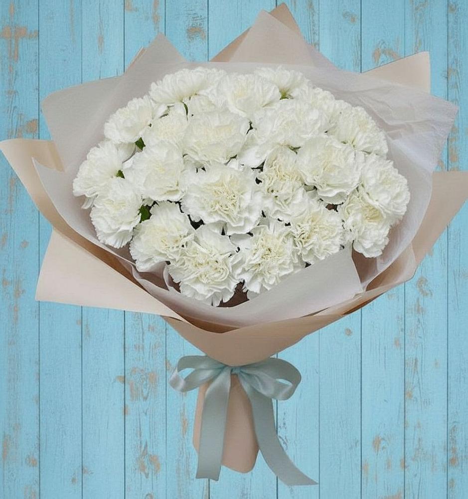 Букет цветов из: Гвоздики в Новохаритоново