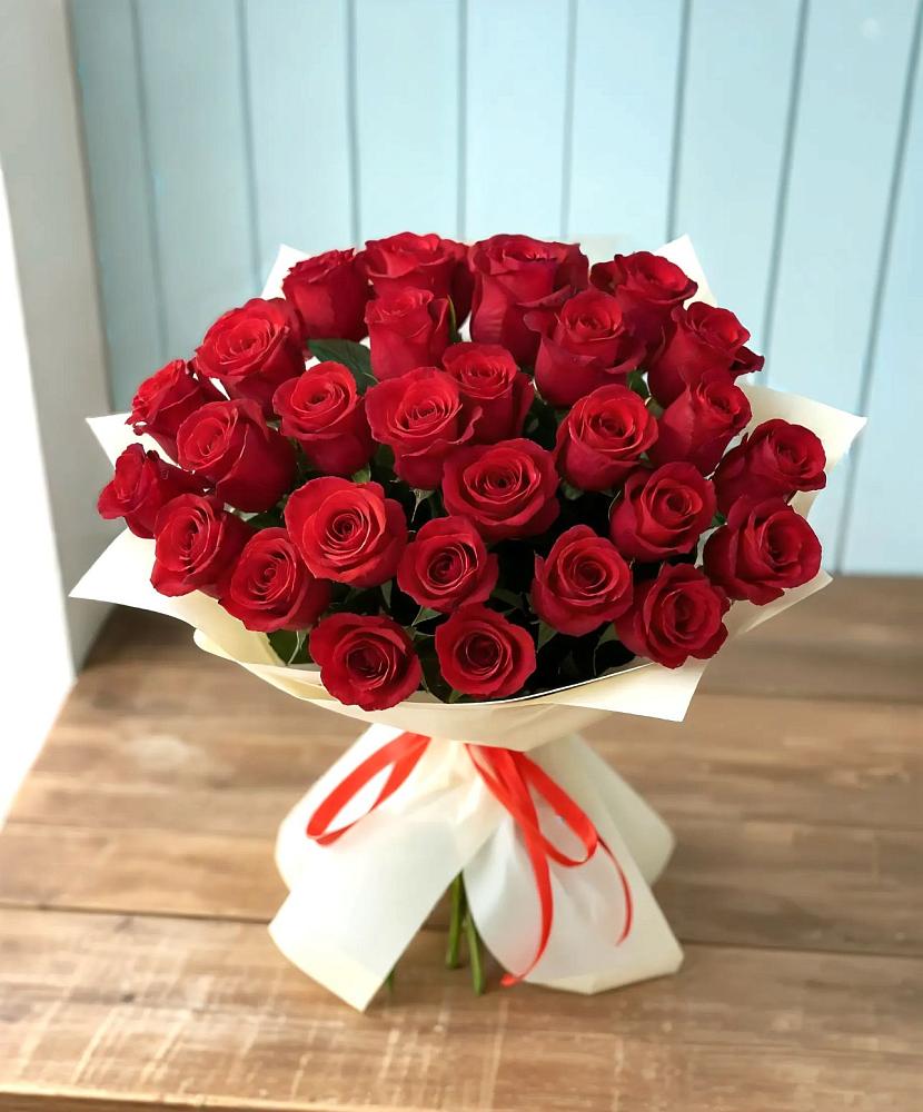 Букет 29 Красных роз в Новохаритоново