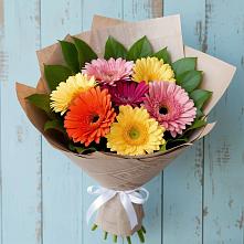 Букет цветов из:  Герберы #REPLACE_PRED# Новохаритоново