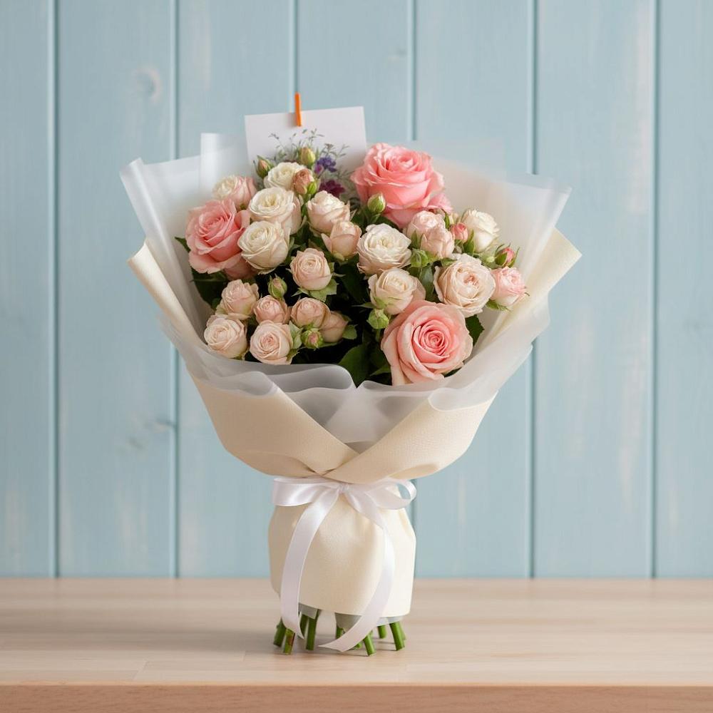 Букет цветов из: Розы в Новохаритоново