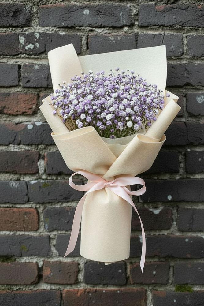 Букет цветов из: Гипсофила в Новохаритоново