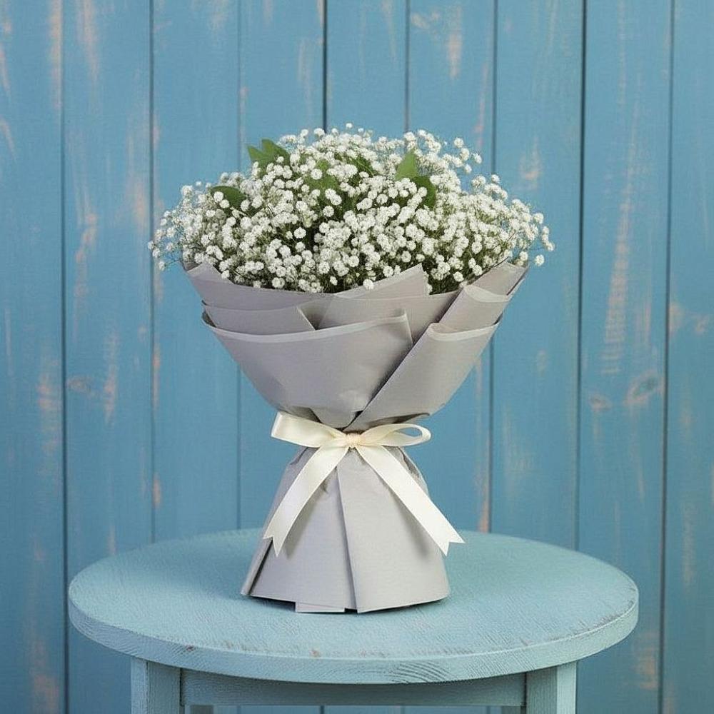 Букет цветов из: Гипсофила в Новохаритоново