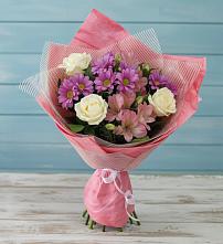 Букет цветов из:  Герберы #REPLACE_PRED# Новохаритоново