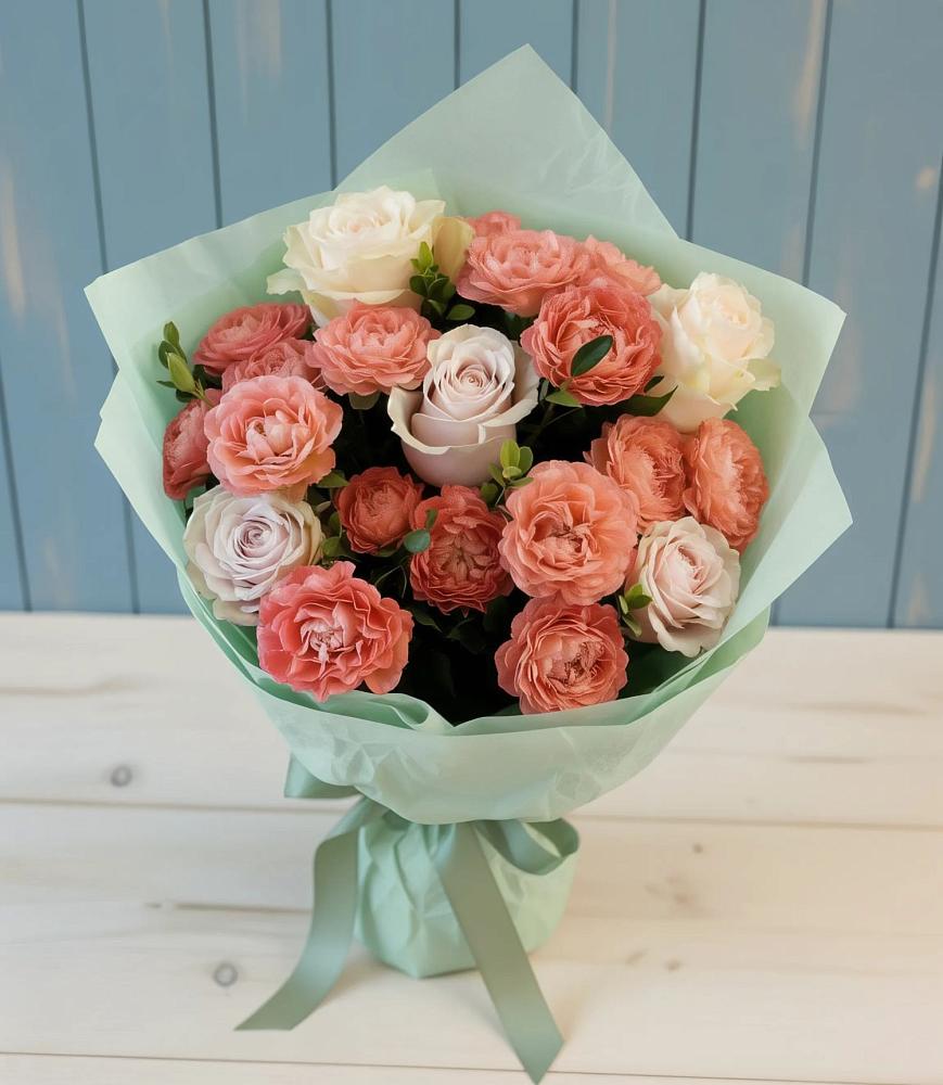 Букет цветов из: Розы в Новохаритоново