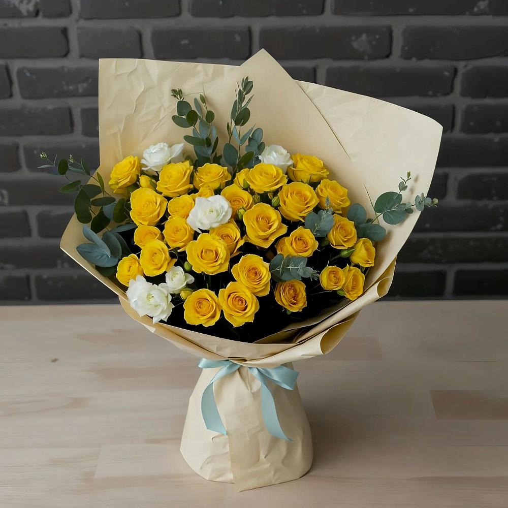 Букет цветов из: Розы в Новохаритоново