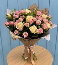 Букет цветов из:  Розы в Новохаритоново