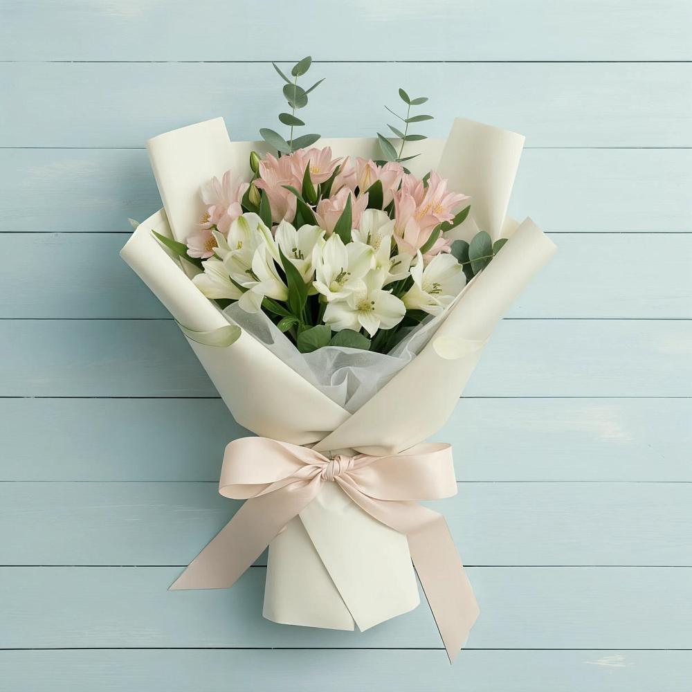 Букет цветов из: Альстромерии в Новохаритоново