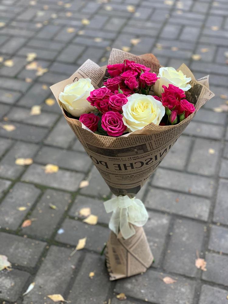 Букет цветов из: Розы в Новохаритоново