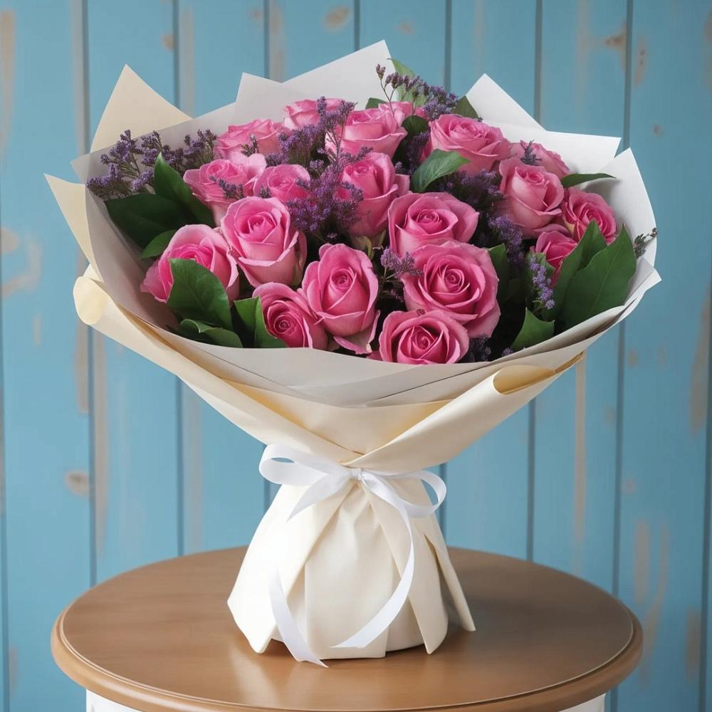 Букет цветов из: Розы в Новохаритоново