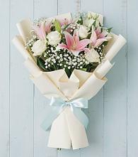 Букет цветов из:  Лилии в Новохаритоново